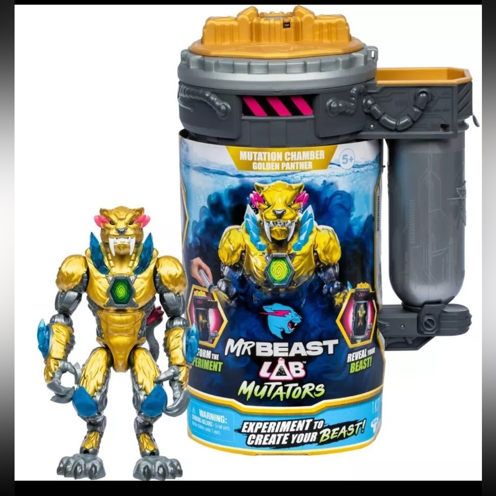 Mr Beast Lab Mutators - Mutation Chamber Golden Panther